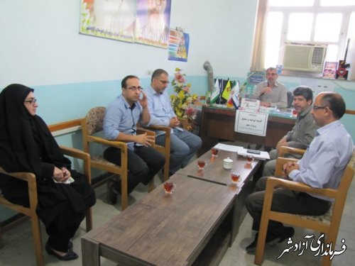 دومین جلسه کمیته توجیه و تبلیغ پروژه مهر آموزش و پرورش شهرستان آزادشهر
