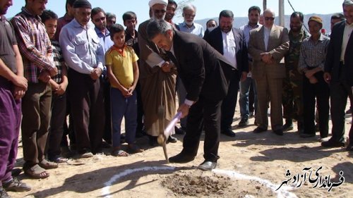آغاز ساخت یک مدرسه 6کلاسه در روستای سیب چال بخش چشمه ساران