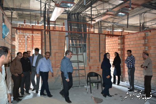 مشاور عالی ریاست دانشگاه علوم پزشکی گلستان و تیم همراه از پروژه های در حال ساخت آزادشهر بازدید کرد.