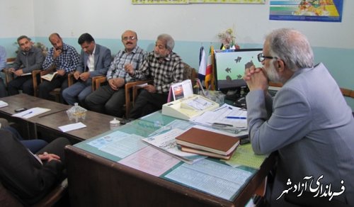 سومین جلسه کمیته توجیه و تبلیغ پروژه مهر آموزش و پرورش شهرستان آزادشهر
