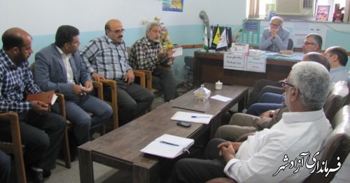 سومین جلسه کمیته توجیه و تبلیغ پروژه مهر آموزش و پرورش شهرستان آزادشهر
