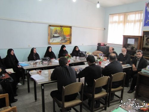 جلسه مدیران مدارس متوسطه2 شهرستان آزادشهر