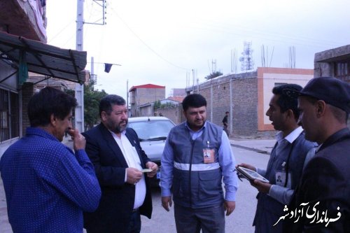 سرکشی و بازدید فرماندار از روند اجرای سرشماری مرحله حضوری در شهرستان آزادشهر