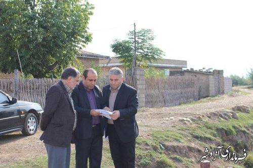 بازدید از روستاهای بخش مرکزی شهرستان آزادشهر توسط سرپرست بخشداری