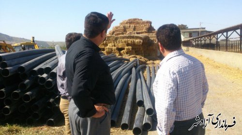 شروع عملیات اجرایی خط انتقال آب کشاورزی در شهرستان آزادشهر