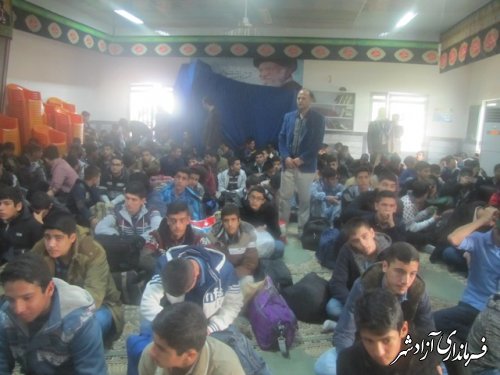 مرحله دوم اردوهای راهیان نور دانش آموزی شهرستان آزادشهر
