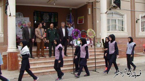 افتتاح المپیاد ورزشی درون مدرسه ای در شهرستان آزادشهر