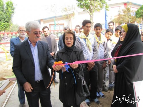 افتتاح آبخوری و آب نمای مرکز استثنایی امید شهرستان آزادشهر