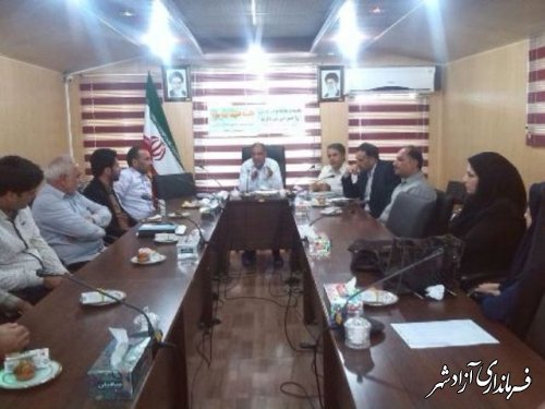 برگزاری جلسه انجمن حمایت از حقوق مصرف کنندگان شهرستان آزادشهر