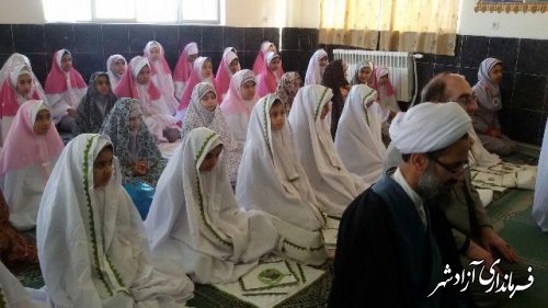 دهمین نشست دانش آموزی باموضوع نماز در مدارس شهرستان آزادشهر