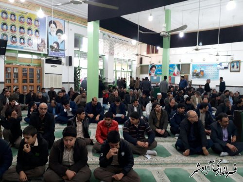 برگزاری مراسم ارتحال حضرت آيت الله هاشمي رفسنجاني در شهرستان آزادشهر