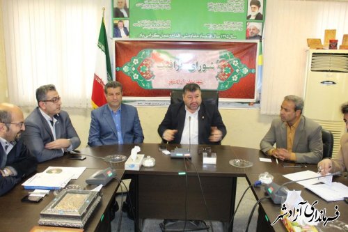 برگزاری جلسه شورای ترافیک شهرستان آزادشهر