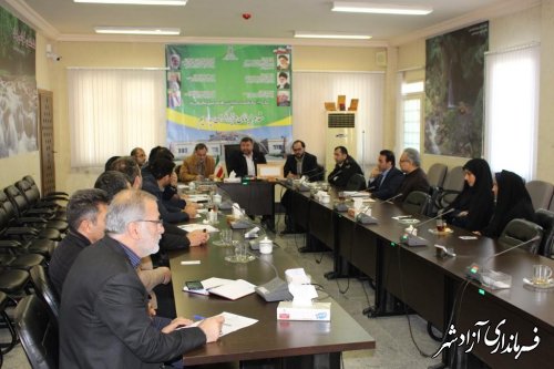هفتمین جلسه ستاد ساماندهی امور جوانان در شهرستان آزادشهر برگزار گردید