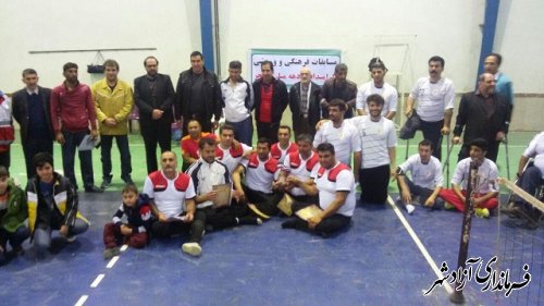 مسابقات 4 جانبه والیبال نشسته در شهرستان آزادشهر برگزار گردید