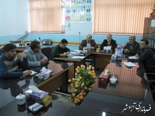 جلسه کمیته انسداد بی سوادی آموزش و پرورش شهرستان آزادشهر