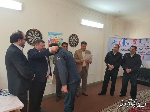 مسابقات دارت کارکنان ادارات شهرستان آزادشهر بمناسبت هفته سلامت مردان 