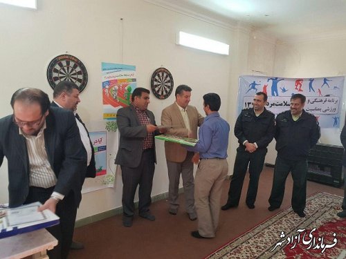 مسابقات دارت کارکنان ادارات شهرستان آزادشهر بمناسبت هفته سلامت مردان 
