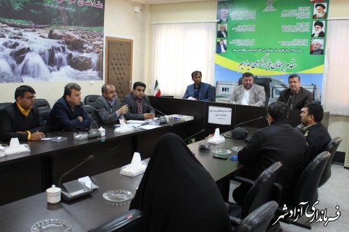 برگزاری سومین جلسه شورای هماهنگی ثبت احوال شهرستان آزادشهر