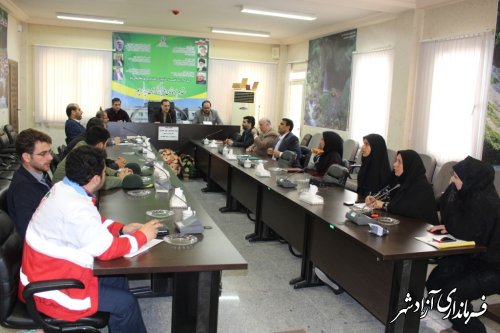 برگزاری جلسه ستاد ساماندهی امور جوانان شهرستان آزادشهر