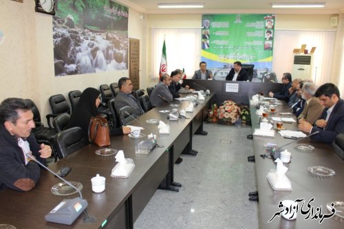 جلسه کارگروه فرهنگی و اجتماعی شهرستان آزادشهر برگزار شد