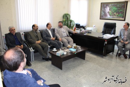 دیدار مدیرعامل شرکت آب منطقه ای گلستان با فرماندار آزادشهر