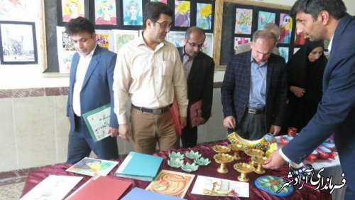 افتتاح نمایشگاه معرفی مشاغل در هنرستان فنی و حرفه ای دخترانه الغدیر آزادشهر