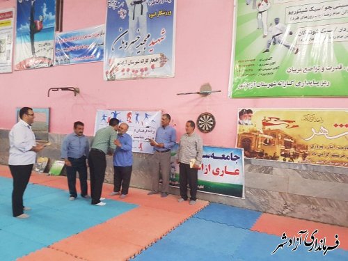 مسابقات دارت به مناسبت فتح خرمشهر در شهرستان آزادشهر برگزار گردید