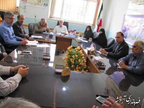 اولین جلسه شروای انجمن اولیای مرکزی شهرستان آزادشهر در سال جدید