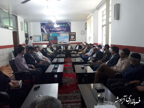 جلسه هماهنگی راهپیمایی روز جهانی قدس در شهرستان آزادشهر برگزار شد