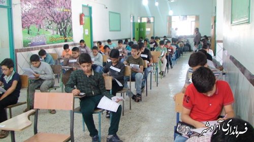 برگزاری آزمون ورودی مدارس نمونه دولتی متوسطه1 و 2 شهرستان آزادشهر