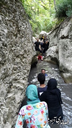 صعود کوهنوردان آزادشهری  به دره زائولی گلستان