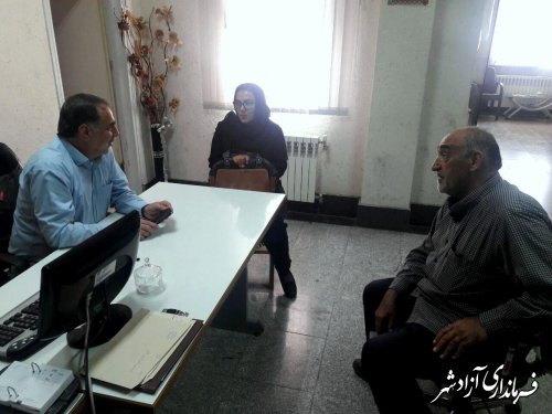 بررسی مشکلات مردمی در ملاقات عمومی با معاون فرماندار شهرستان آزادشهر