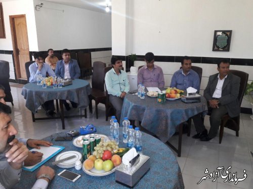 نشست فعالان اقتصادی با فرماندار شهرستان آزادشهر