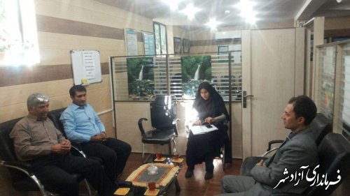 نشست صمیمی رئیس میراث فرهنگی با رئیس منابع طبیعی شهرستان آزادشهر 