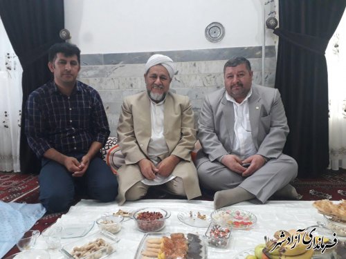 دیدار عیدانه فرماندار با علمای اهل تسنن شهرستان آزادشهر