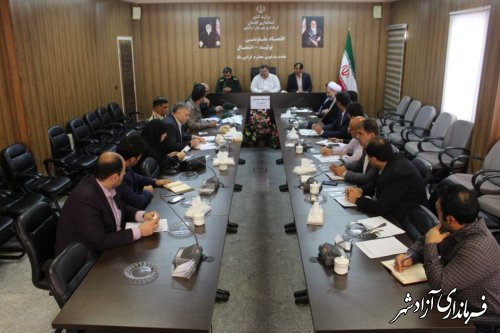 جلسه شورای هماهنگی مبارزه با مواد مخدر آزادشهر با محوریت طرح شهید شوشتری