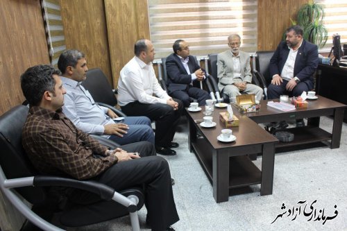 دیدار رئیس دانشگاه آزاد اسلامی واحد آزادشهر با فرماندار