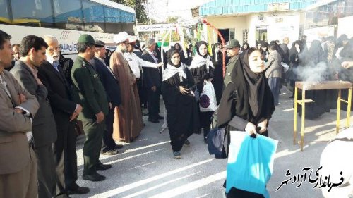افتتاح اردوهای راهیان نوردانش آموزی استان گلستان در شهرستان آزادشهر