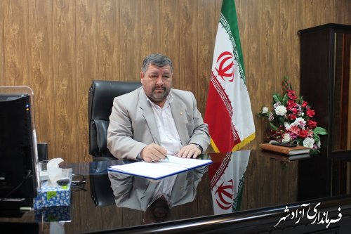 پیام فرماندار شهرستان آزادشهر به مناسبت هفته پدافند غیرعامل