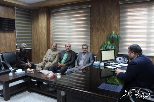 دیدار مدیرکل ستاد مدیریت بحران استان با فرماندار آزادشهر