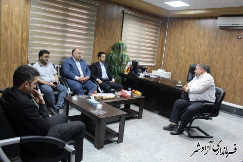 دیدار مدیرکل زندان های استان و دادستان آزادشهر با شفائی فرماندار شهرستان