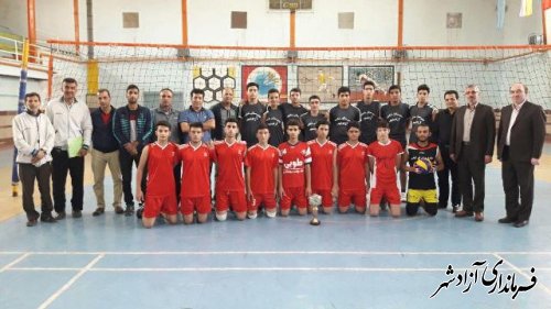 پایان رقابتهای والیبال آموزشگاههای متوسطه2 پسران آزادشهر