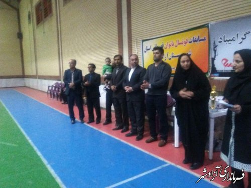 مسابقات قهرمانی فوتسال بانوان استان به میزبانی شهرستان آزادشهر
