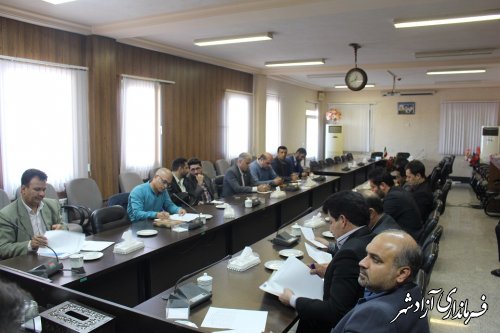 برگزاری جلسه ساماندهی و حمایت از مشاغل خانگی شهرستان آزادشهر