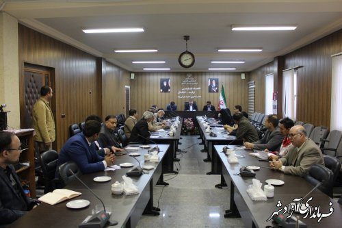 جلسه شورای سلامت و امنیت غذایی شهرستان آزادشهر برگزار شد