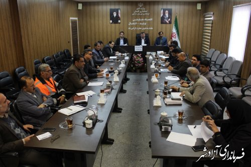جلسه کمیته برنامه ریزی شهرستان آزادشهر برگزار شد