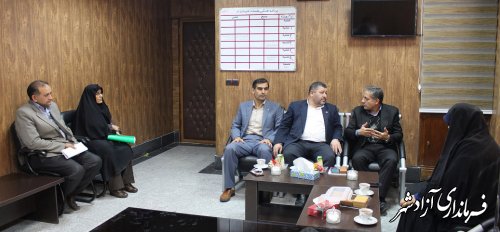 دیدار مدیرکل امور اجتماعی استانداری گلستان با فرماندار شهرستان آزادشهر