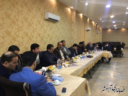 جلسه نماینده محترم مجلس با هیئتهای ورزشی و ورزشکاران چشمه ساران آزادشهر