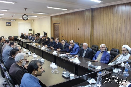 برگزاری جلسه افتتاحیه انجمن حمایت از زندانیان شهرستان آزادشهر