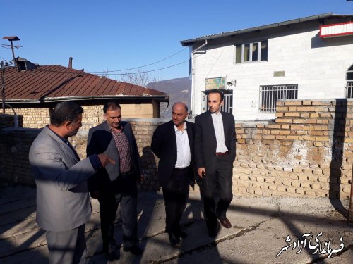 بازدید فرماندار آزادشهر از پروژه های در دست اقدام روستای وطن
